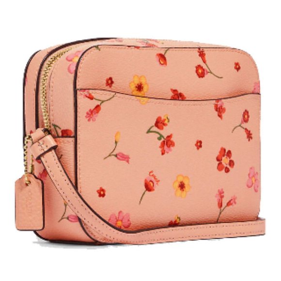 Coach Bags Nwt Coach Mini Camera Crossbody Leather Shoulder Bag Mystical Floral Blush C8699